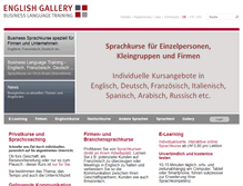 Tablet Screenshot of english-gallery.ch